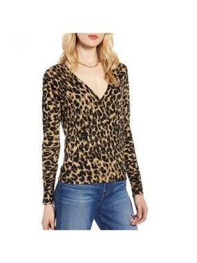 Halogen Faux Wrap Sweater